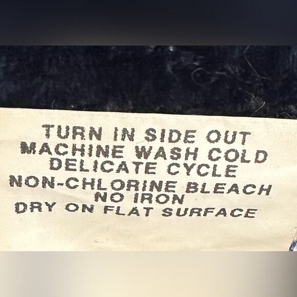 Vintage Gotcha Covered Dark Blue Blouse and Broom Skirt Set Size L - Picture 6 of 6